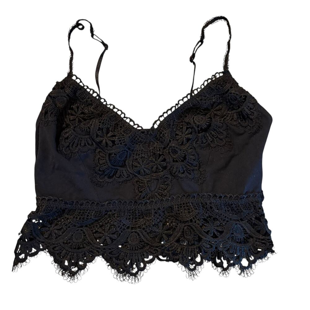Billabong laced crochet bralette, size small